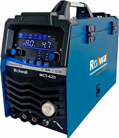 Sinergi LCD Multiproses MIG MAG TIG CUT MMA 5 in 1 Mesin Las Inverter DC